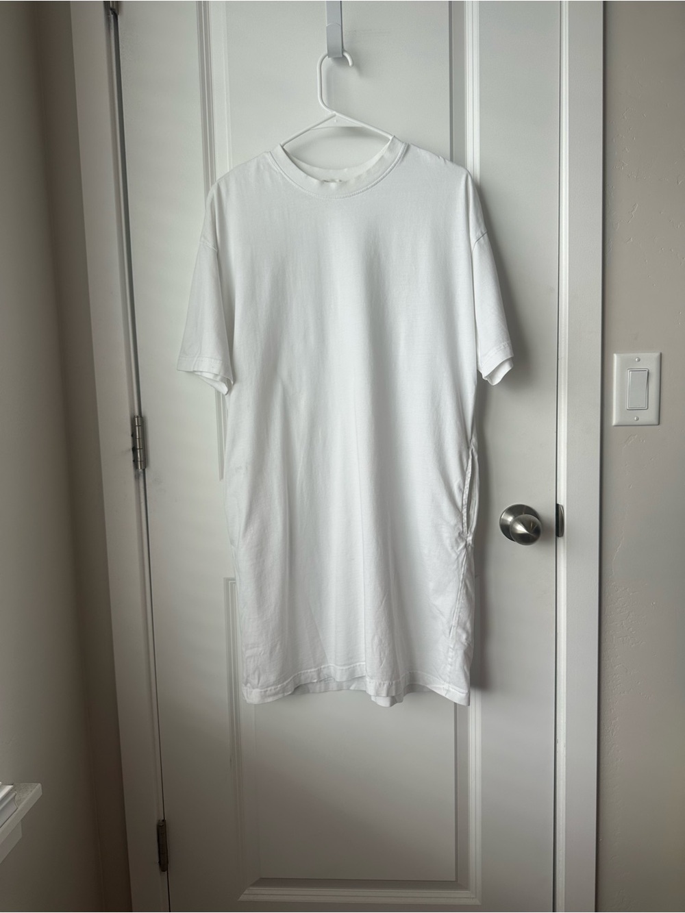 Treasure & Bond White Short Sleeve Shirt Dress